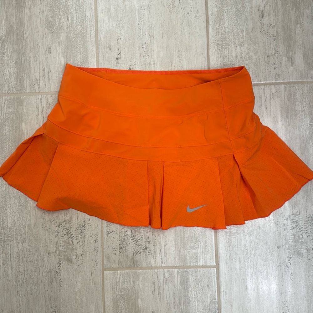 Orange Nike Tennis Skirt